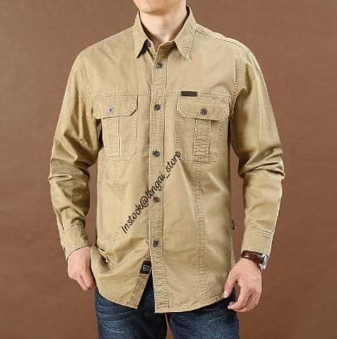 Khaki Long Sleeve Shirt